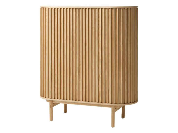 SELSEY Komoda wysoka Yoffers 125 cm dąb Styl Minimalistyczny Głębokość 45 cm Drewno Z szafkami Szerokość 110 cm Pomieszczenie Garderoba