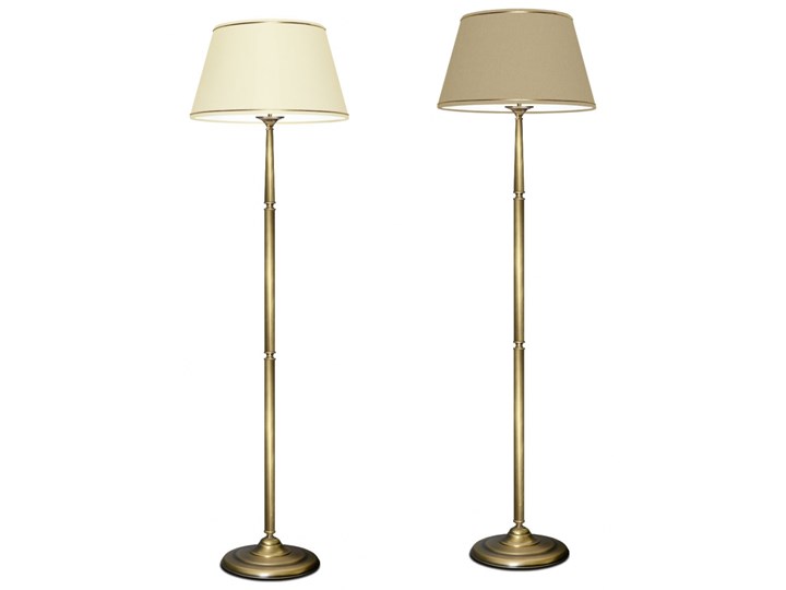 Lampa podłogowa z abażurem YA-P1 Mosiądz Lampa LED Lampa z abażurem Kolor Beżowy