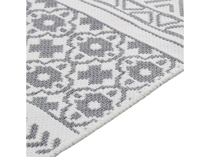 vidaXL Dywan, szaro-biały, 80x150 cm, bawełniany Dywaniki Dywany Bawełna Kategoria Dywany