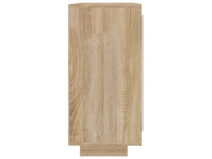 vidaXL Komoda, biel i dąb, 92x35x75 cm, materiał drewnopochodny Kolor Biały Kategoria Komody