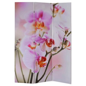 Parawan do salonu z motywem kwiatowym - Defri 3X 120 x 170 cm