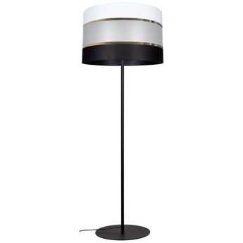 Lampa podłogowa CORAL 1xE27/60W/230V czarna/biała