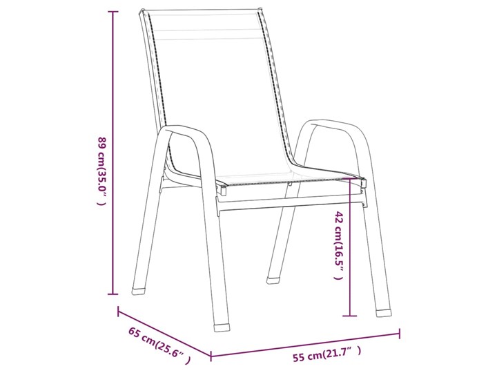 vidaXL 7-częściowy zestaw mebli ogrodowych, czarny Stal Stoły z krzesłami Zawartość zestawu Krzesła