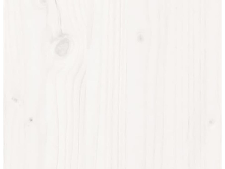 vidaXL Rama łóżka, biała, lite drewno sosnowe, 120 x 200 cm Styl Rustykalny Łóżko drewniane Kolor Biały