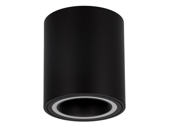 Punktowa oprawa sufitowa natynkowa HALIS OV Black GU10 okrągła czarna, biały pierścień EDO777331 EDO Oprawa stropowa Okrągłe Kolor Czarny Kategoria Oprawy oświetleniowe