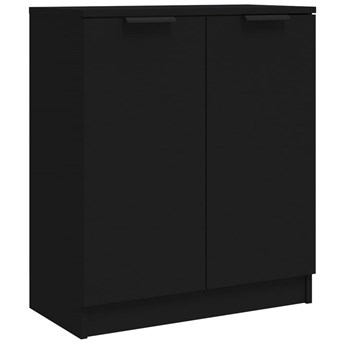 vidaXL Komoda, czarna, 60x30x70 cm, materiał drewnopochodny