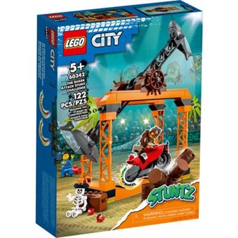 Klocki LEGO City - Wyzwanie kaskaderskie: atak rekina 60342