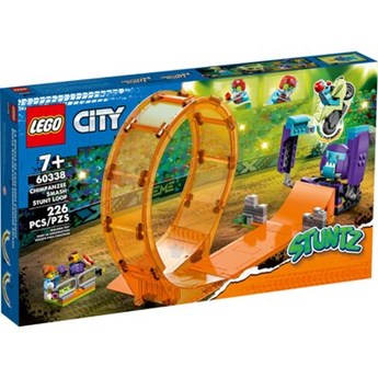 Klocki LEGO City - Kaskaderska pętla i szympans demolka 60338