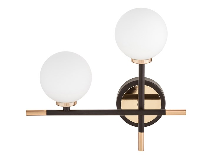 KINKIET LAMPA ŚCIENNA NOWOCZESNA CZARNO-ZŁOTA MARSIADA NEO LUMINA DECO Kinkiet LED Kinkiet z kloszem Metal Szkło Kinkiet z abażurem Kolor Złoty