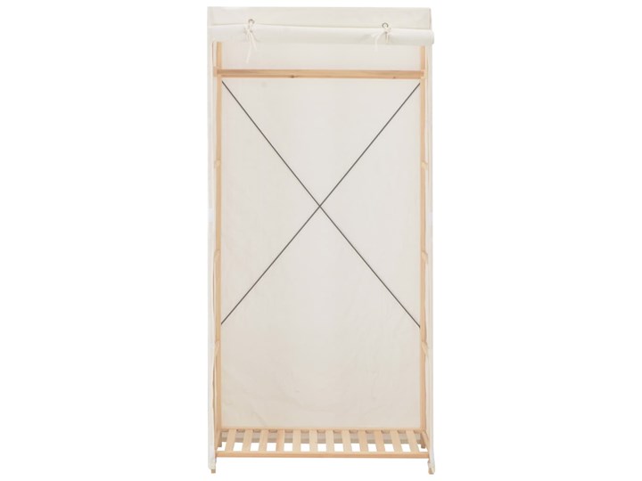 vidaXL Szafa, biała, 79 x 40 x 170 cm, materiałowa Szerokość 79 cm Tkanina Głębokość 40 cm Kategoria Szafy do garderoby Tworzywo sztuczne Drewno Typ Gotowa