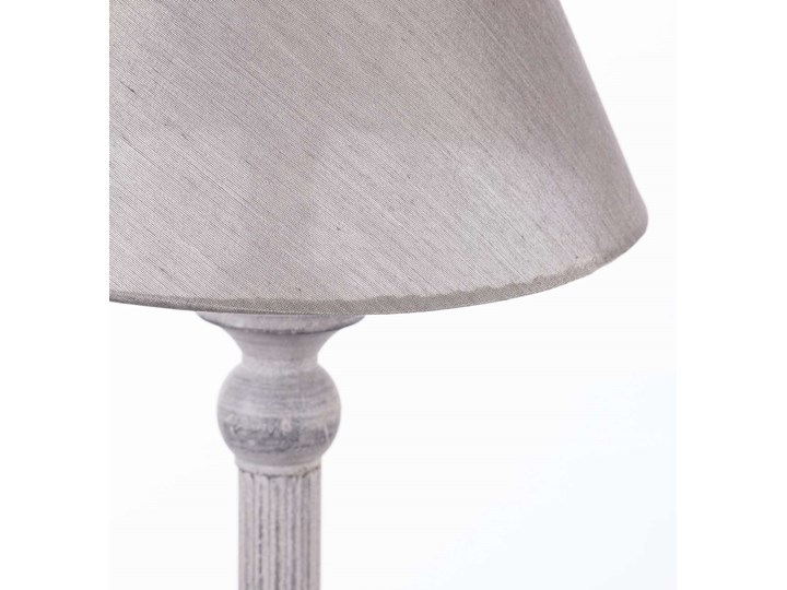 Lampa stołowa Ester Grey wys. 52cm, 22x22x52 cm Stal Tkanina Lampa z kloszem Styl Tradycyjny
