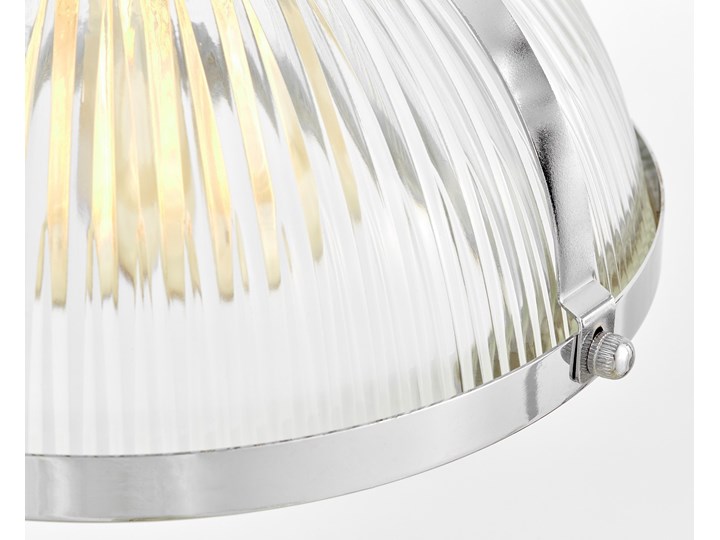LAMPA WISZĄCA LOFT CHROMOWANA BRICO Lampa z abażurem Szkło Lampa z kloszem Styl Tradycyjny Metal Pomieszczenie Jadalnia