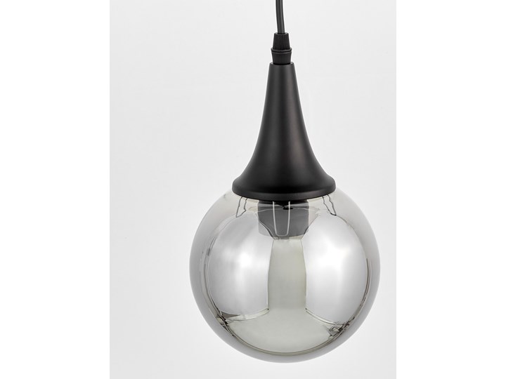 LAMPA WISZĄCA LOFT CZARNA ROCHERRO Szkło Lampa z kloszem Lampa z abażurem Styl Industrialny Żarówka na kablu Metal Ilość źródeł światła 1 źródło
