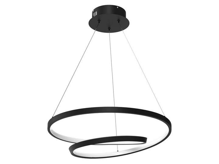 LED Żyrandol na lince LUCERNO LED/48W/230V czarny