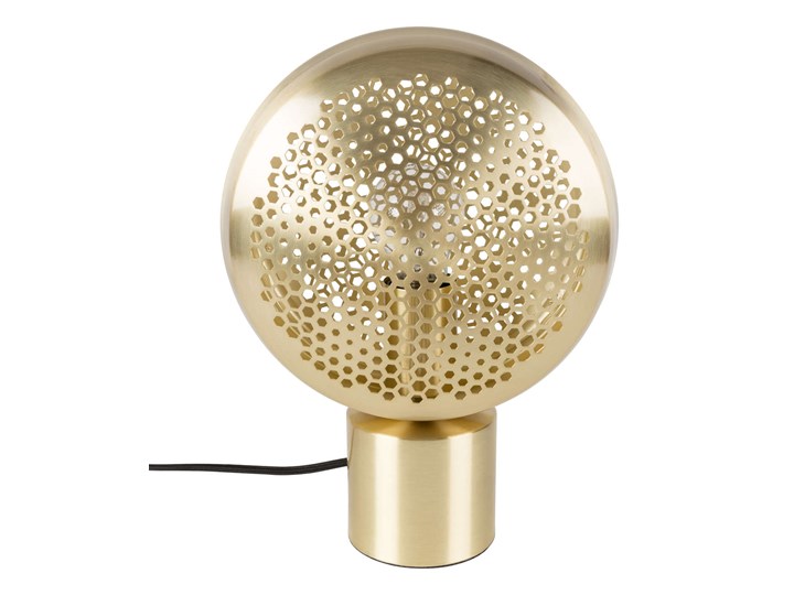 Nowoczesna złota lampa stołowa Gringo Brass Zuiver Wysokość 31 cm Stal Mosiądz Styl Skandynawski
