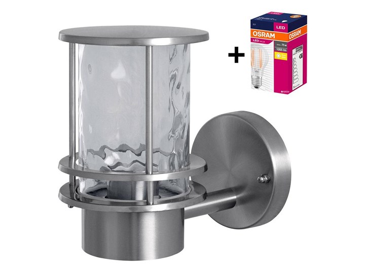 Ledvance - LED Kinkiet zewnętrzny ENDURA 1xE27/8W/230V IP23 Lampa LED Kinkiet ogrodowy Kategoria Lampy ogrodowe Kolor Srebrny