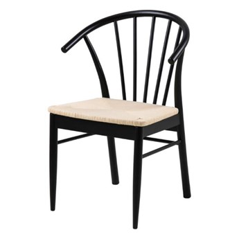SELSEY Krzesło drewniane Ruviatela dąb czarny