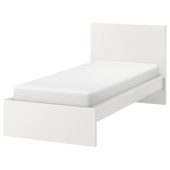 IKEA MALM Rama łóżka, wysoka, Biały, 90x200 cm
