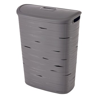 Szary kosz na pranie Curver Ribbon, 49 l