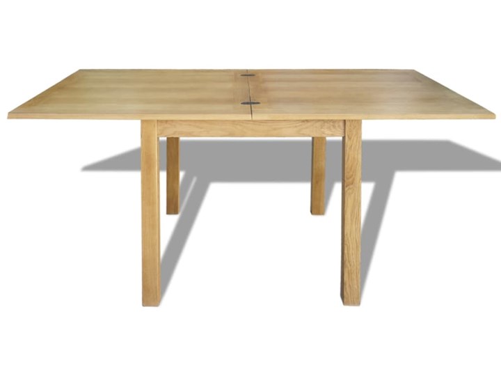 vidaXL Rozkładany stół z drewna dębowego, 170x85x75 cm Drewno Płyta MDF Kategoria Stoły kuchenne