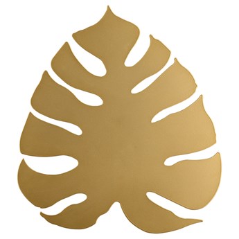 SELSEY Kinkiet ścienny Monra LED w kształcie liścia złoty