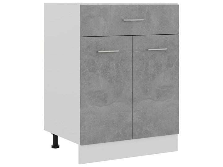 vidaXL Szafka z szufladą, szarość betonu, 60x46x81,5 cm, płyta