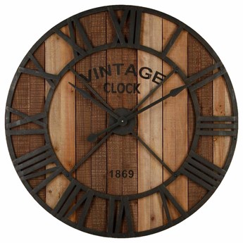 Zegar dekoracyjny VINTAGE, Ø 90 cm, wskazówkowy