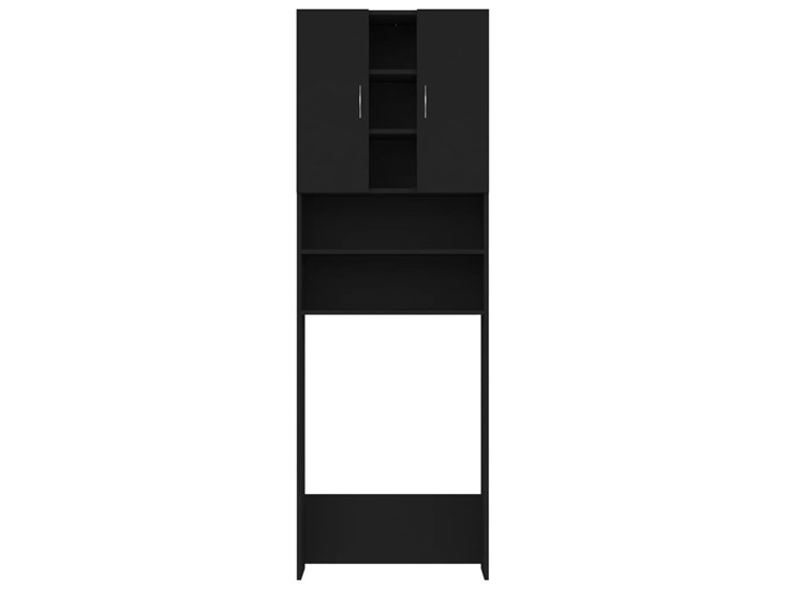 vidaXL Szafka na pralkę, czarna, 64 x 25,5 x 190 cm