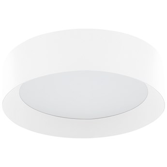 Beliani Lampa sufitowa biała metalowa zintegrowane oświetlenie LED okrągła plafon do kuchni sypialni nowoczesna