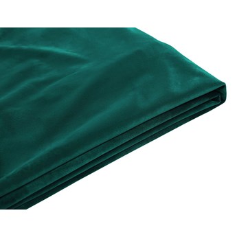 Beliani Pokrowiec na łóżko zielony welurowy 180 x 200 cm zdejmowane obicie