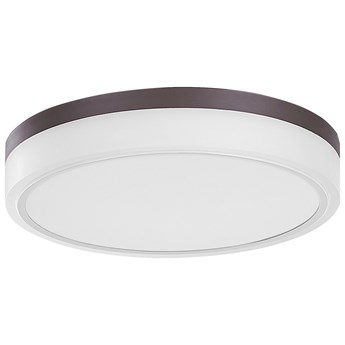 Beliani Lampa sufitowa biała zintegrowane oświetlenie LED okrągła plafon do kuchni sypialni nowoczesna