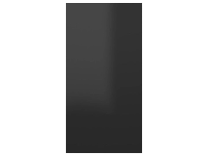 vidaXL Szafki TV, 2 szt., wysoki połysk, czarne, 30,5x30x60 cm, płyta Kolor Czarny Pomieszczenie Salon