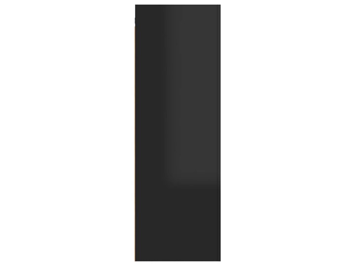 vidaXL Szafki TV, 2 szt., wysoki połysk, czarne, 30,5x30x90 cm, płyta Kolor Czarny