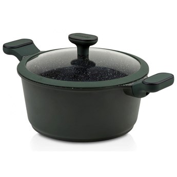 Garnek granitowy z pokrywką szklaną imperial 24 cm 4,2 l kod: O-10-302-061