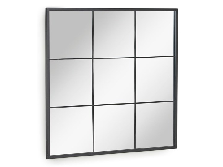 Lustro ścienne Kave Home Ulrica, 80x80 cm Kwadratowe Styl Industrialny