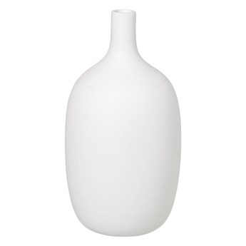 Biały ceramiczny wazon Blomus, wys. 21 cm