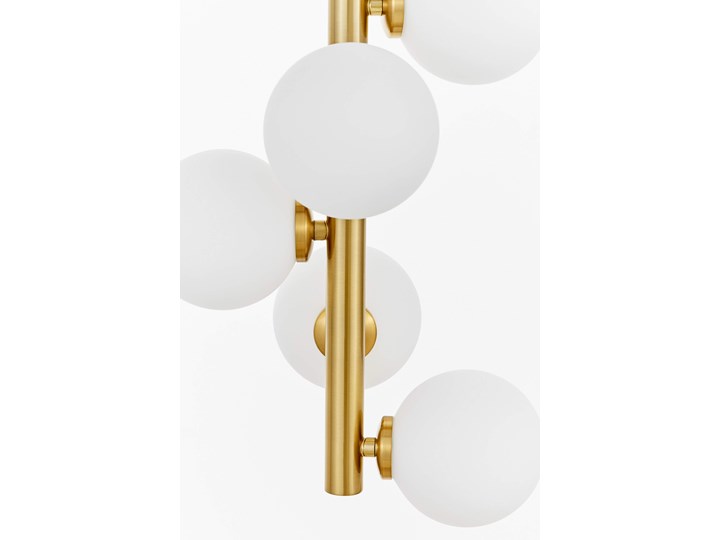 LAMPA SUFITOWA WISZĄCA NOWOCZESNA MOSIĘŻNA PETRICA W7 LUMINA Szkło Mosiądz Metal Styl Nowoczesny