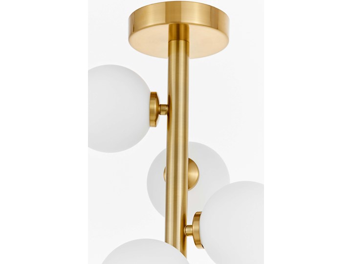 LAMPA SUFITOWA WISZĄCA NOWOCZESNA MOSIĘŻNA PETRICA W7 LUMINA Mosiądz Szkło Kategoria Lampy sufitowe Metal Ilość źródeł światła 7 źródeł