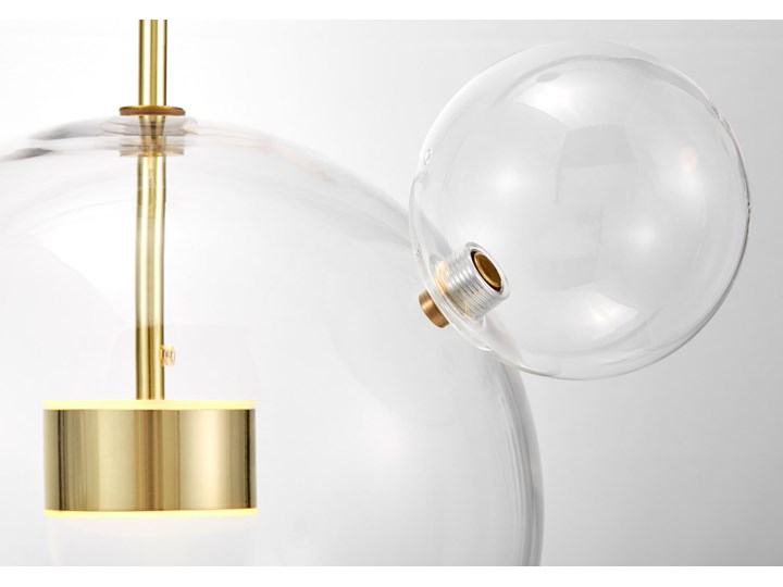 NOWOCZESNA LAMPA WISZĄCA ZŁOTA NERONI W6 LUMINA DECO Lampa z kloszem Szkło Metal Kategoria Lampy wiszące