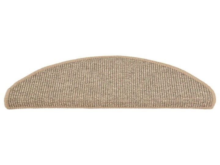 vidaXL Samoprzylepne nakładki na schody, 15 szt., ciemny beż, 65x25 cm Syntetyk Nakładki schodowe Dywaniki Wełna Dywany 25x65 cm Poliester Kategoria Dywany