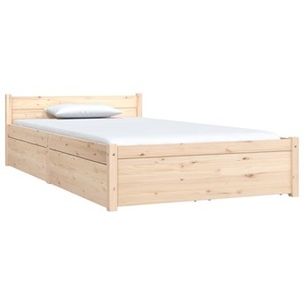 vidaXL Rama łóżka z szufladami, 90x200 cm