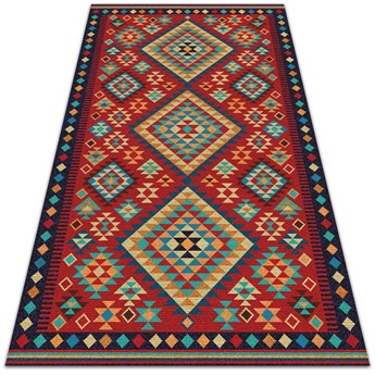 Modny dywan winylowy Kolorowe trójkąty retro 60x90 cm