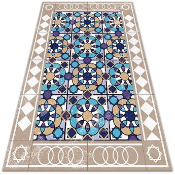 Modny uniwersalny dywan winylowy Kwadraty w romby 60x90 cm