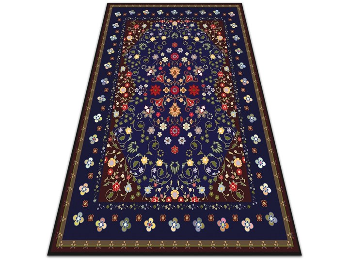 Tarasowy dywan zewnętrzny Piękne małe kwiaty 60x90 cm 80x120 cm Dywany Winyl Kategoria Dywany Kolor Szary