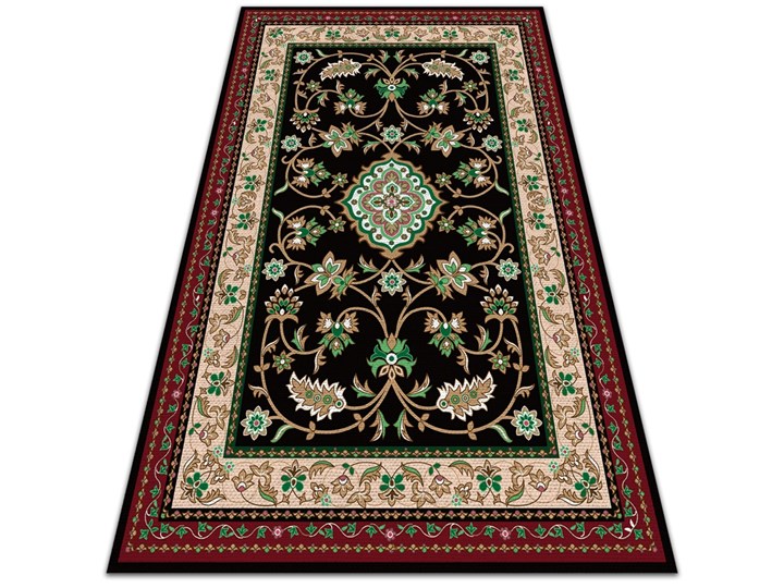 Tarasowy dywan zewnętrzny Florystyczne wzory 60x90 cm Dywany 80x120 cm Winyl Kategoria Dywany