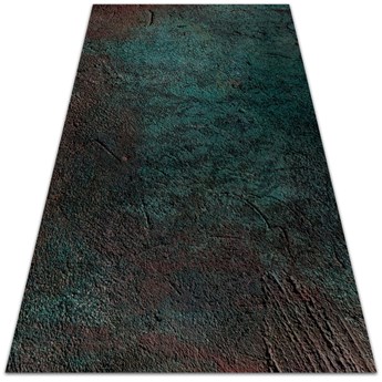 Nowoczesny dywan tarasowy Zielono brązowy beton 60x90 cm