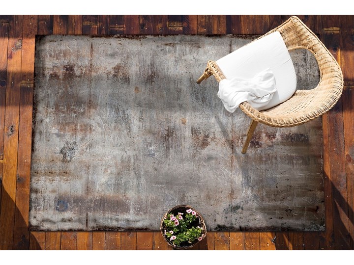 Nowoczesny dywan na balkon wzór Rdzawa blacha 60x90 cm Dywany 80x120 cm Winyl Kategoria Dywany