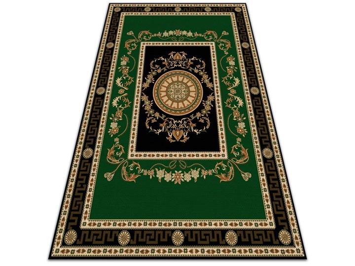 Nowoczesny dywan outdoor wzór Ramy królewskie 60x90 cm 80x120 cm Kategoria Dywany Winyl Dywany Kolor Czarny