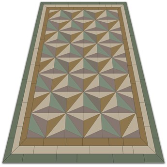 Wykładzina tarasowa zewnętrzna Trójkąty 3D 60x90 cm