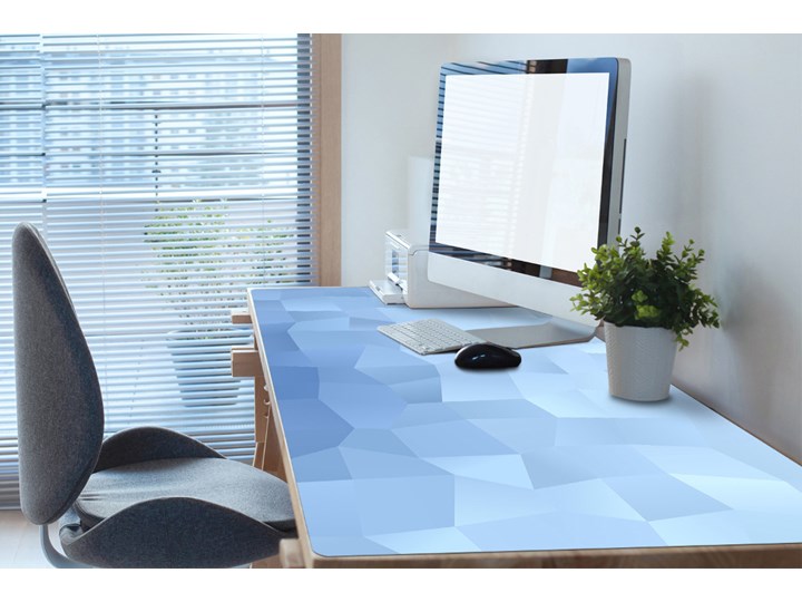 Podkładki na całe biurko Abstrakcja niebieska 90x45 cm Podkładka na biurko Podstawka pod laptop Kategoria Akcesoria na biurko